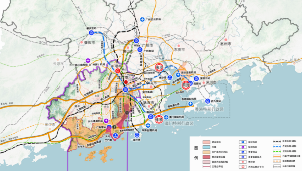 江門大廣海灣經(jīng)濟(jì)區(qū)示意圖